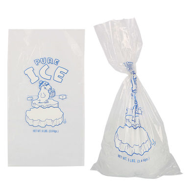 OEM ODM LDPE 8LB 5KG Ice Cube Plastic Bag Reusable With